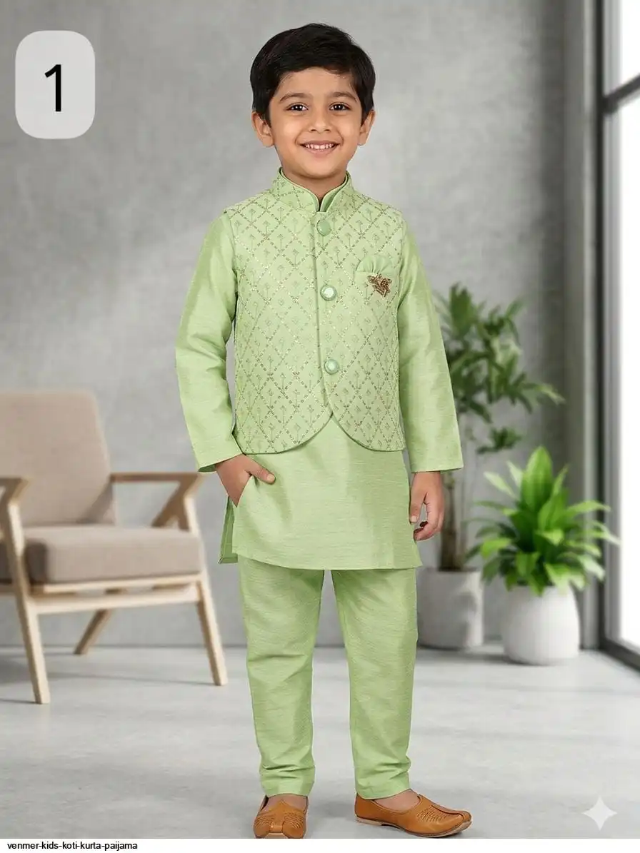 VENMER KIDS KOTI KURTA PAIJAMA 8