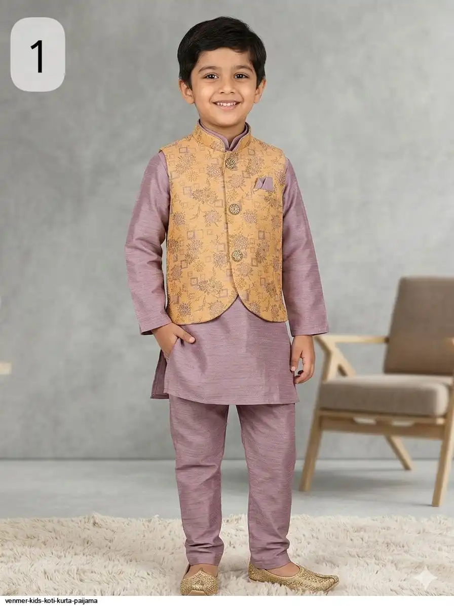 VENMER KIDS KOTI KURTA PAIJAMA 12