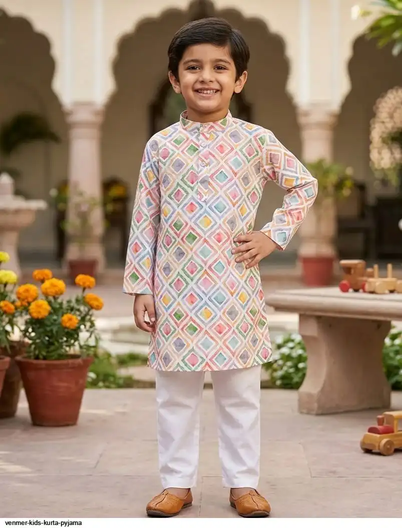 VENMER KIDS KURTA PYJAMA 8