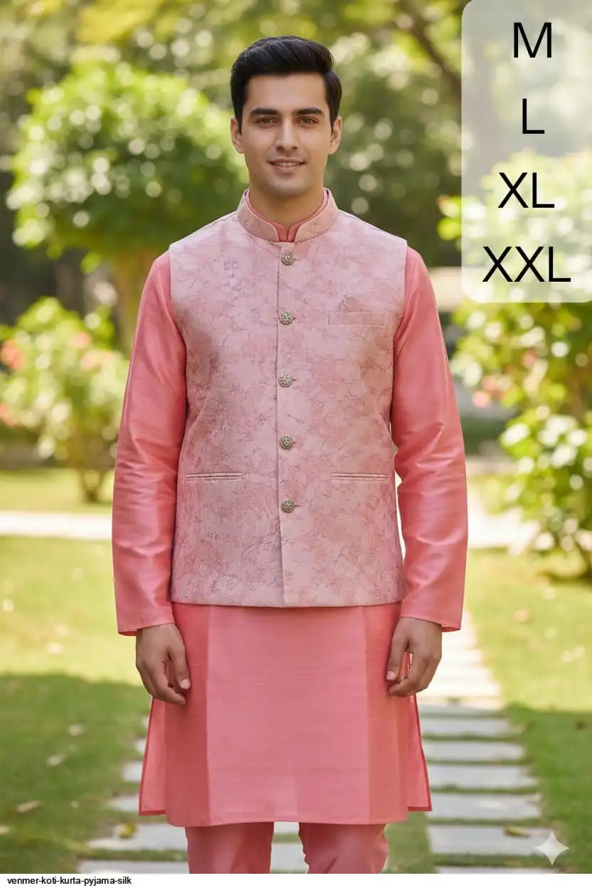 VENMER KOTI KURTA PYJAMA SILK H