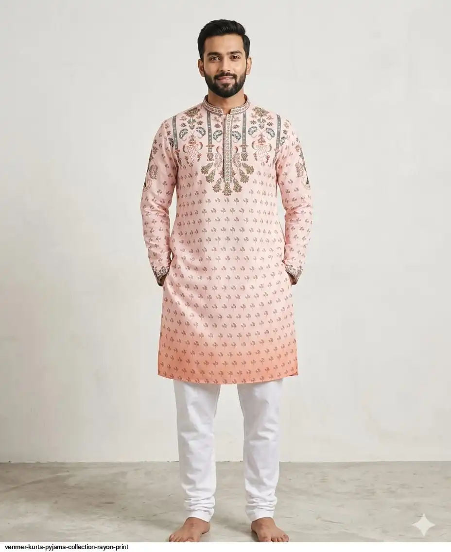 VENMER KURTA PYJAMA COLLECTION RAYON PRINT 6