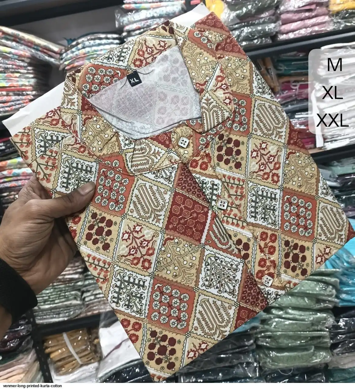 VENMER LONG PRINTED KURTA COTTON O