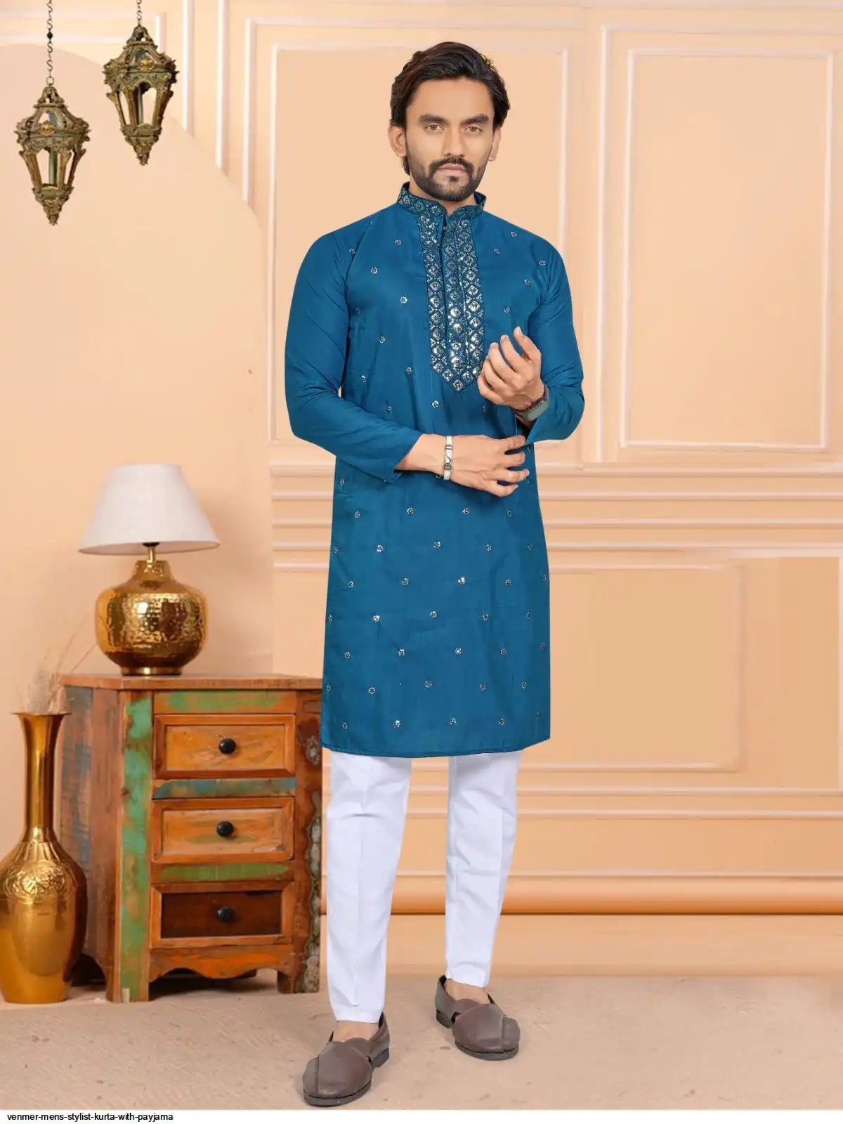 VENMER MENS STYLIST KURTA WITH PAYJAMA F
