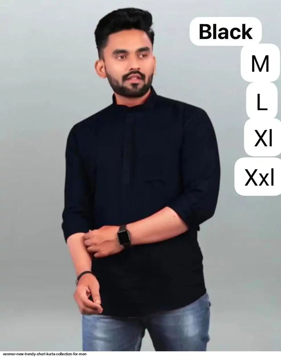 VENMER NEW TRENDY SHORT KURTA COLLECTION FOR MEN E