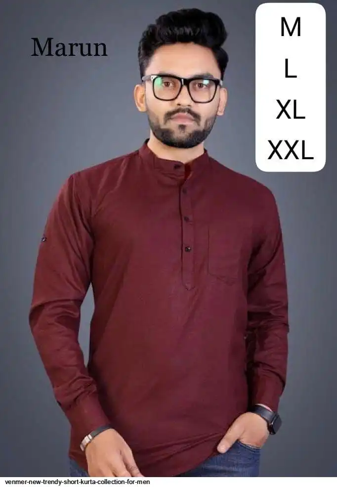 VENMER NEW TRENDY SHORT KURTA COLLECTION FOR MEN F