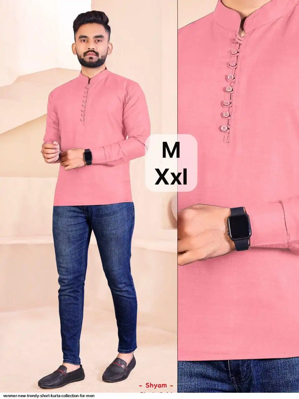 VENMER NEW TRENDY SHORT KURTA COLLECTION FOR MEN G