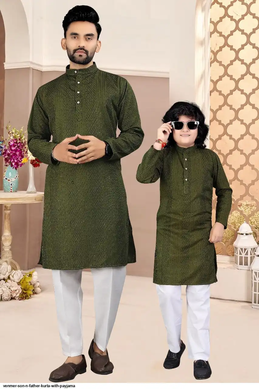 VENMER SON N FATHER KURTA WITH PAYJAMA B