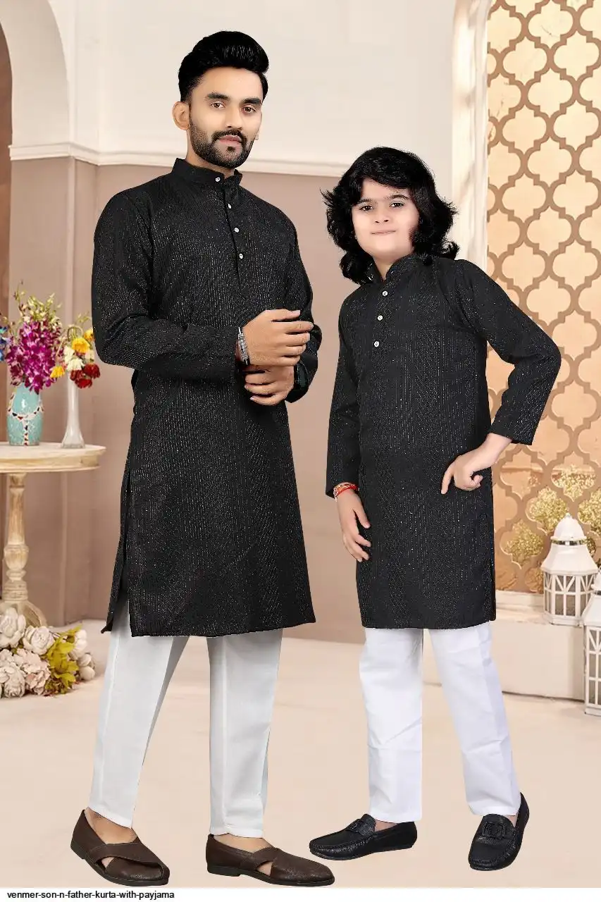 VENMER SON N FATHER KURTA WITH PAYJAMA C