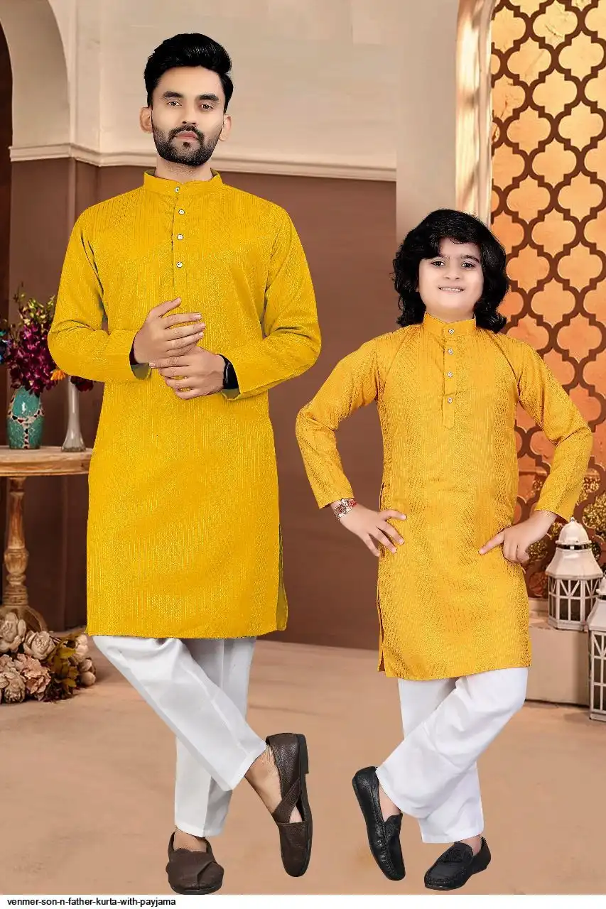 VENMER SON N FATHER KURTA WITH PAYJAMA E