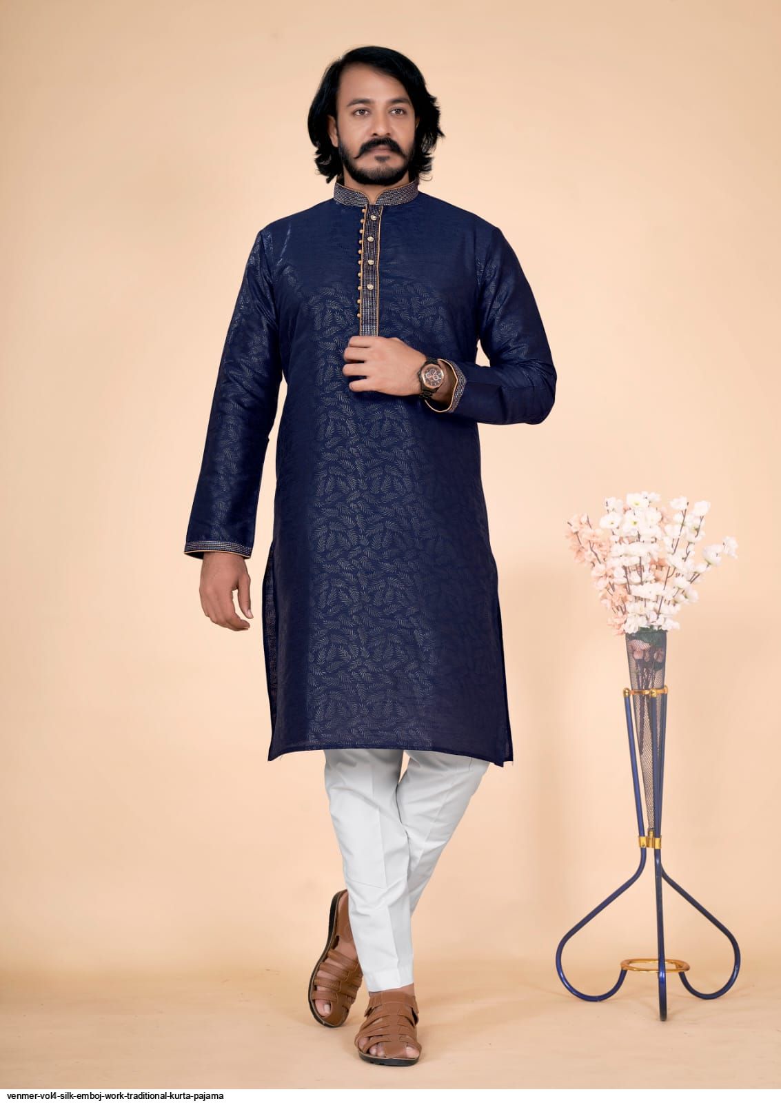 VenmeR VOL4 Silk Emboj Work Traditional Kurta PAJAMA