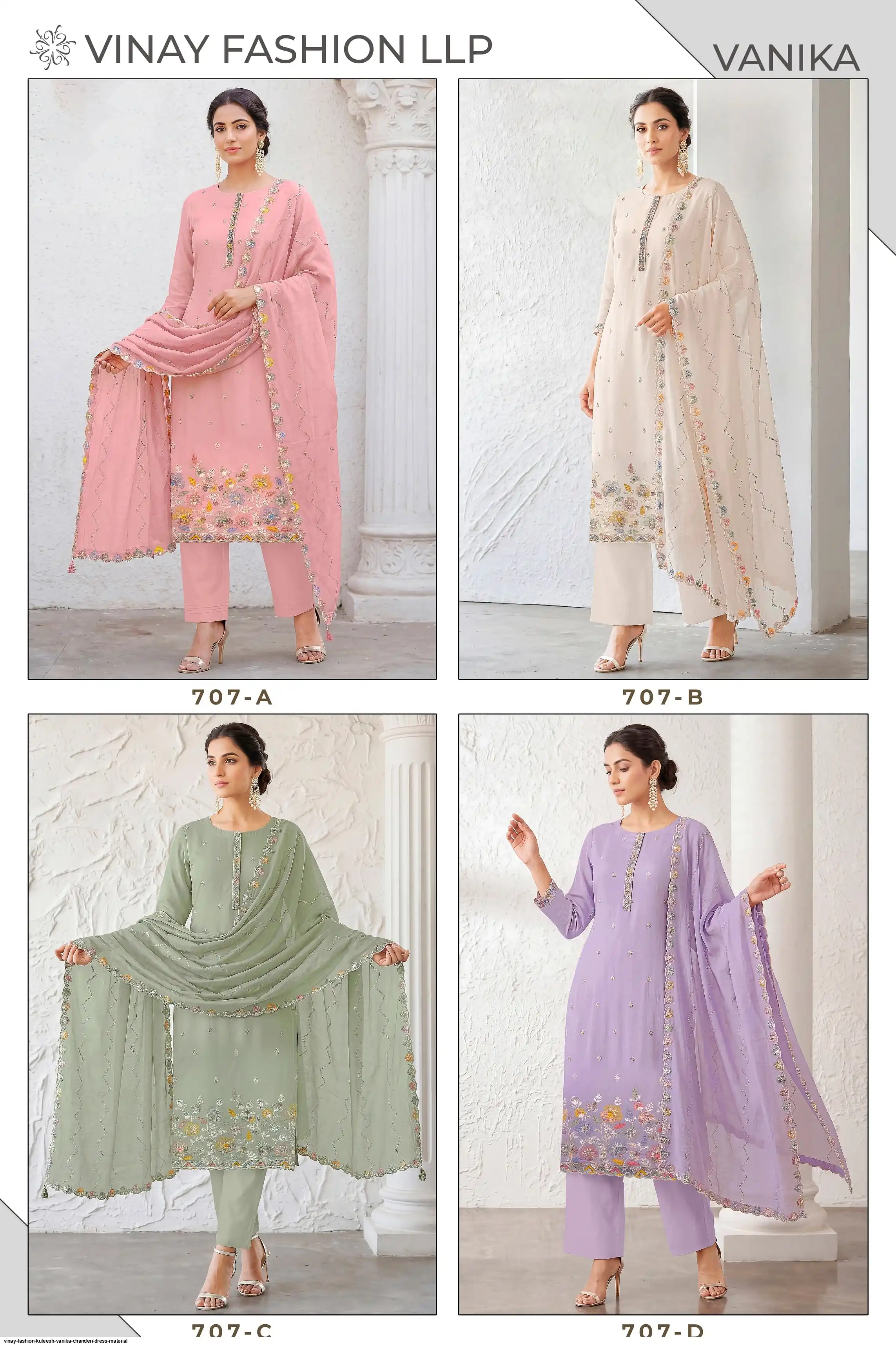 Vinay Salwar Suits Collection at Wholetex Surat