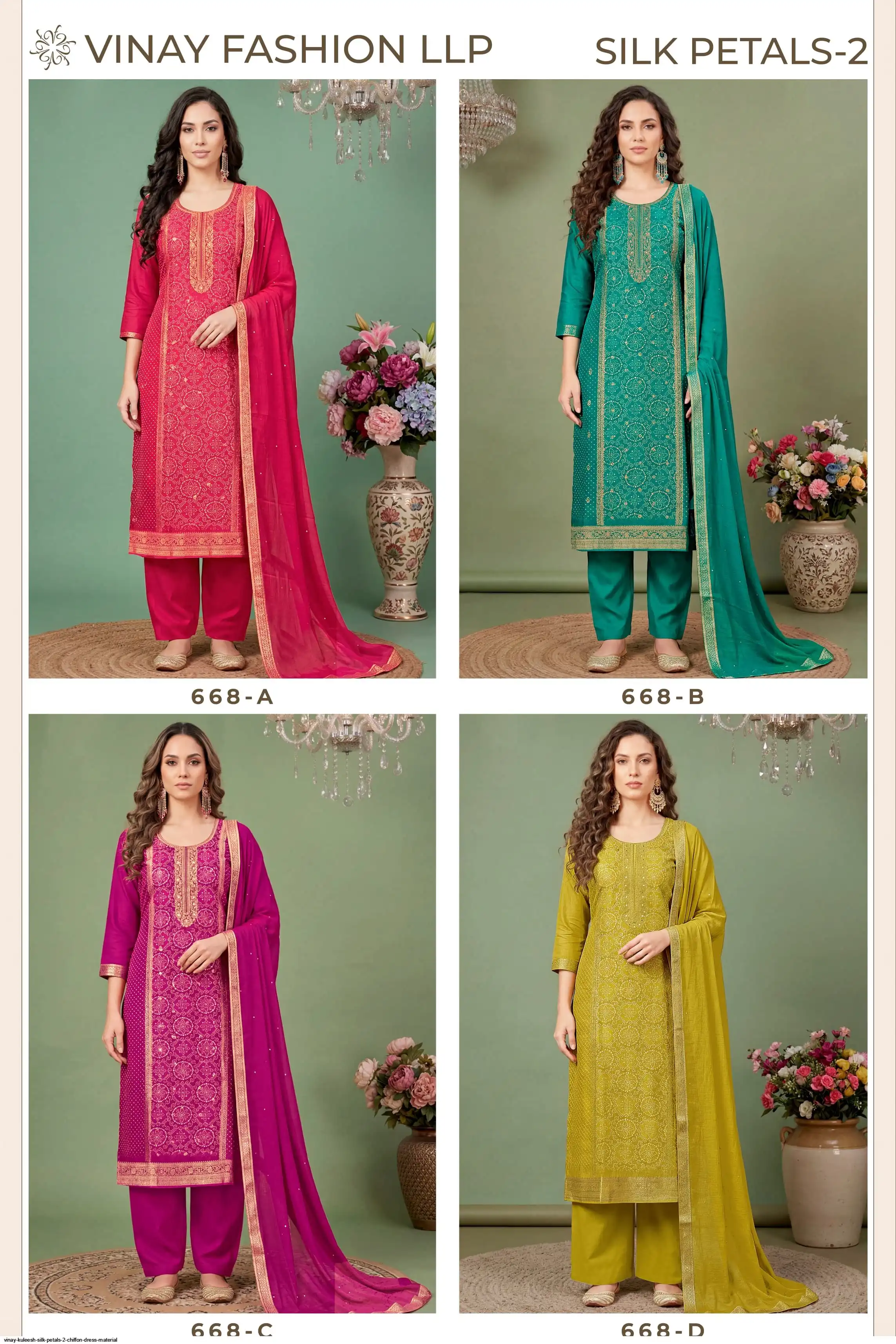Vinay Salwar Suits Collection at Wholetex Surat