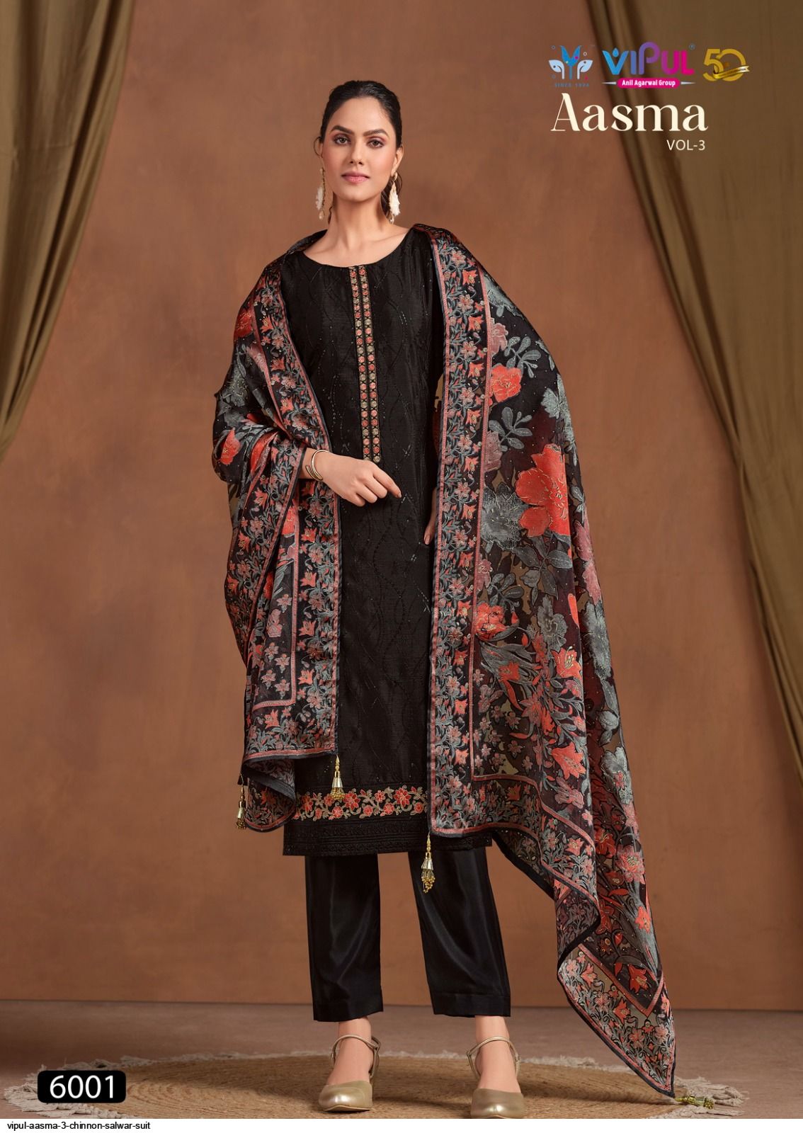 Aasma Rani VIPUL AASMA 3 CHINNON SALWAR SUIT