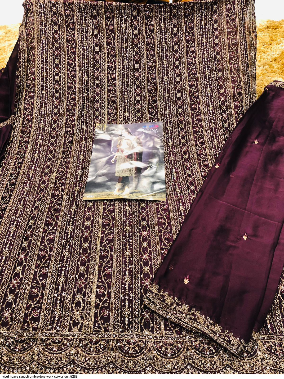 Vipul Heavy rangoli Embroidery Work salwar suit