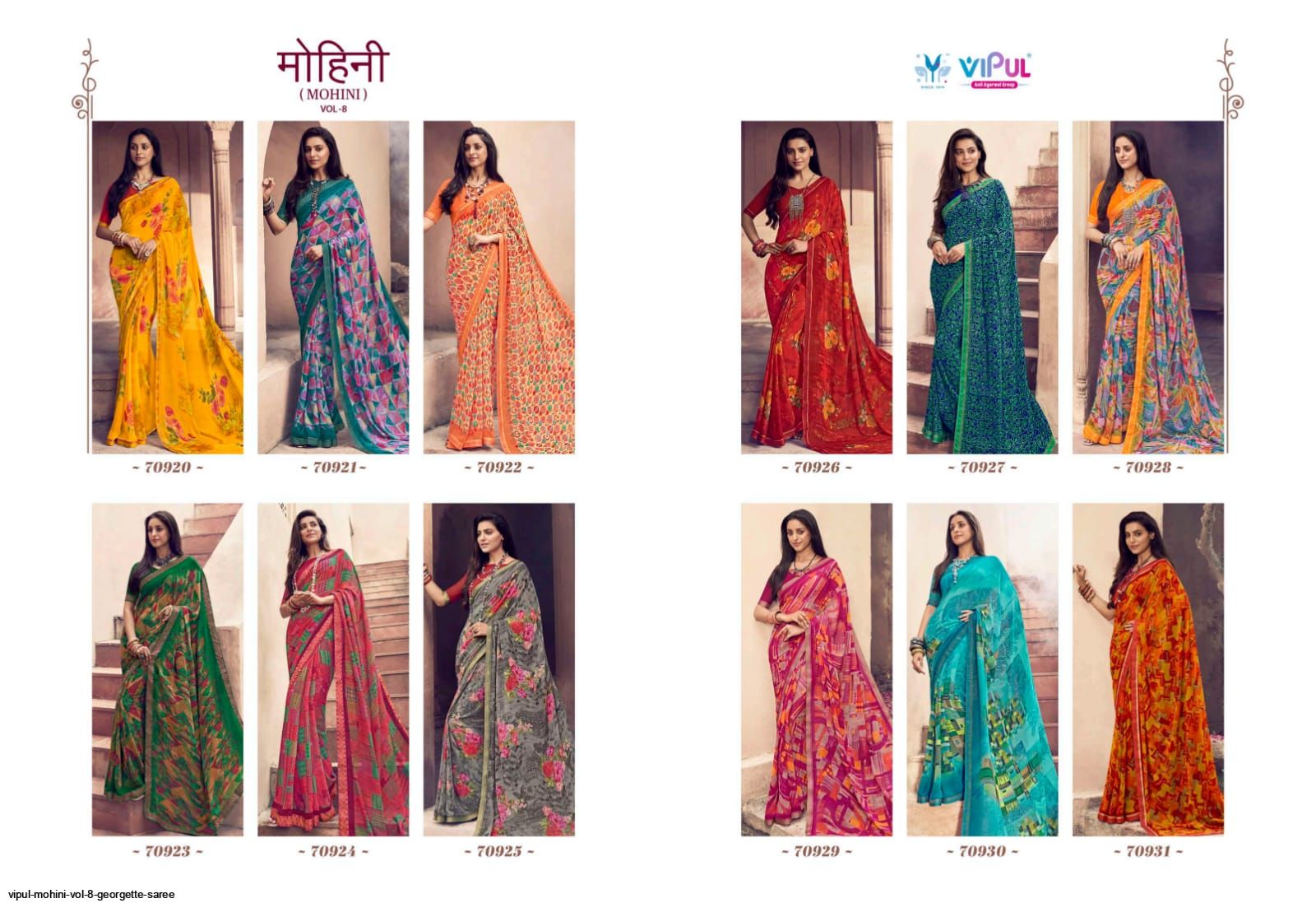 Shop Now Stavan Sadi Colours Georgette Fancy Weaving Saree Collection at  wholesaletextile.in