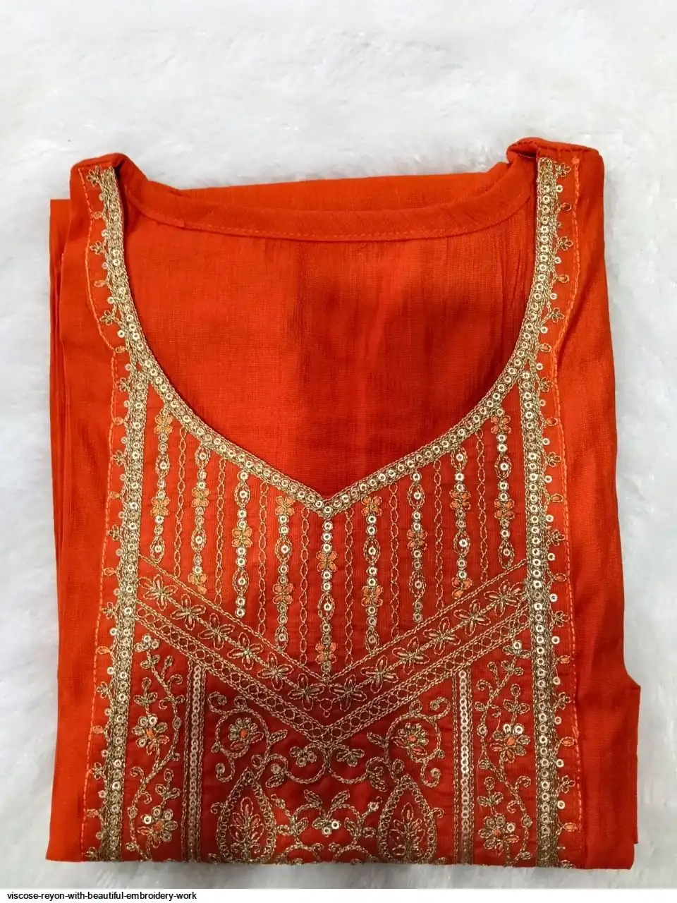 VISCOSE REYON WITH BEAUTIFUL EMBROIDERY WORK 2