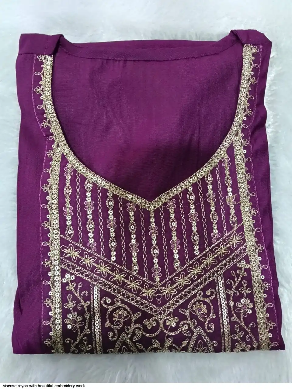 VISCOSE REYON WITH BEAUTIFUL EMBROIDERY WORK 3
