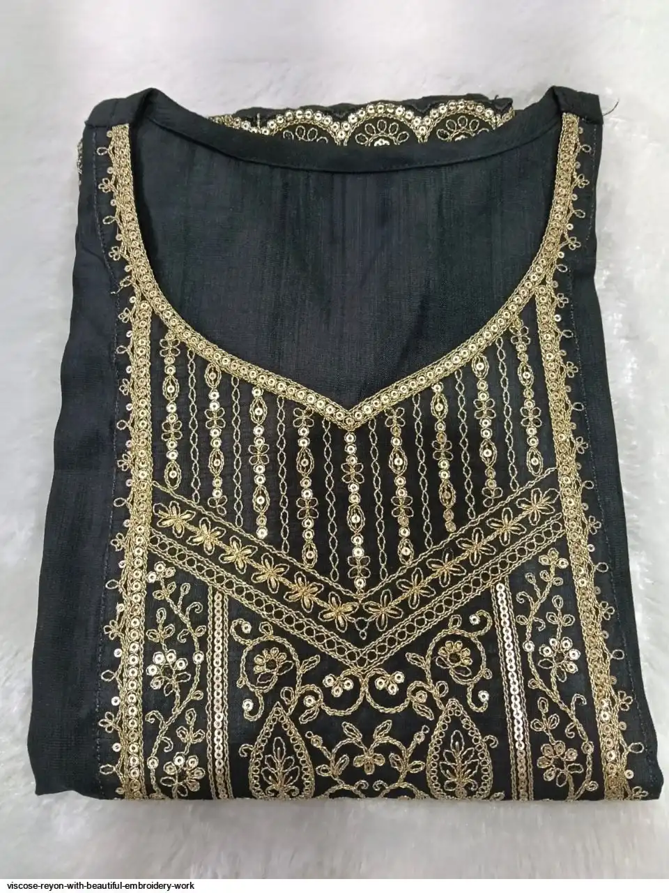 VISCOSE REYON WITH BEAUTIFUL EMBROIDERY WORK 4