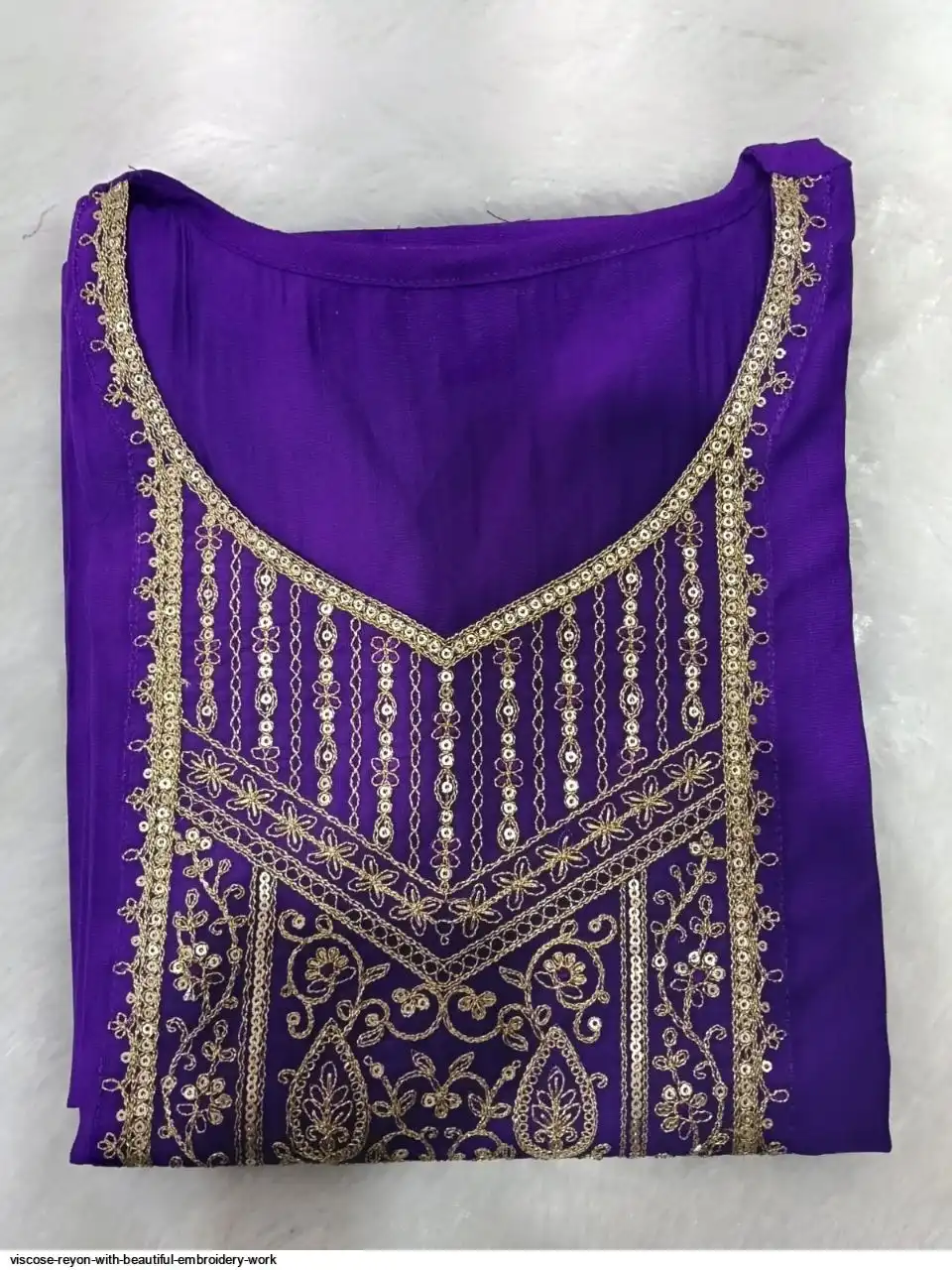 VISCOSE REYON WITH BEAUTIFUL EMBROIDERY WORK 7