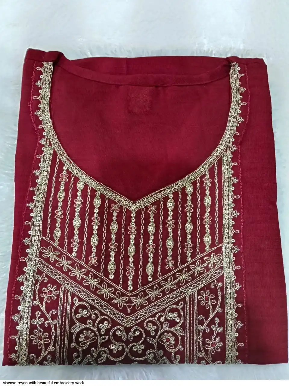 VISCOSE REYON WITH BEAUTIFUL EMBROIDERY WORK 8
