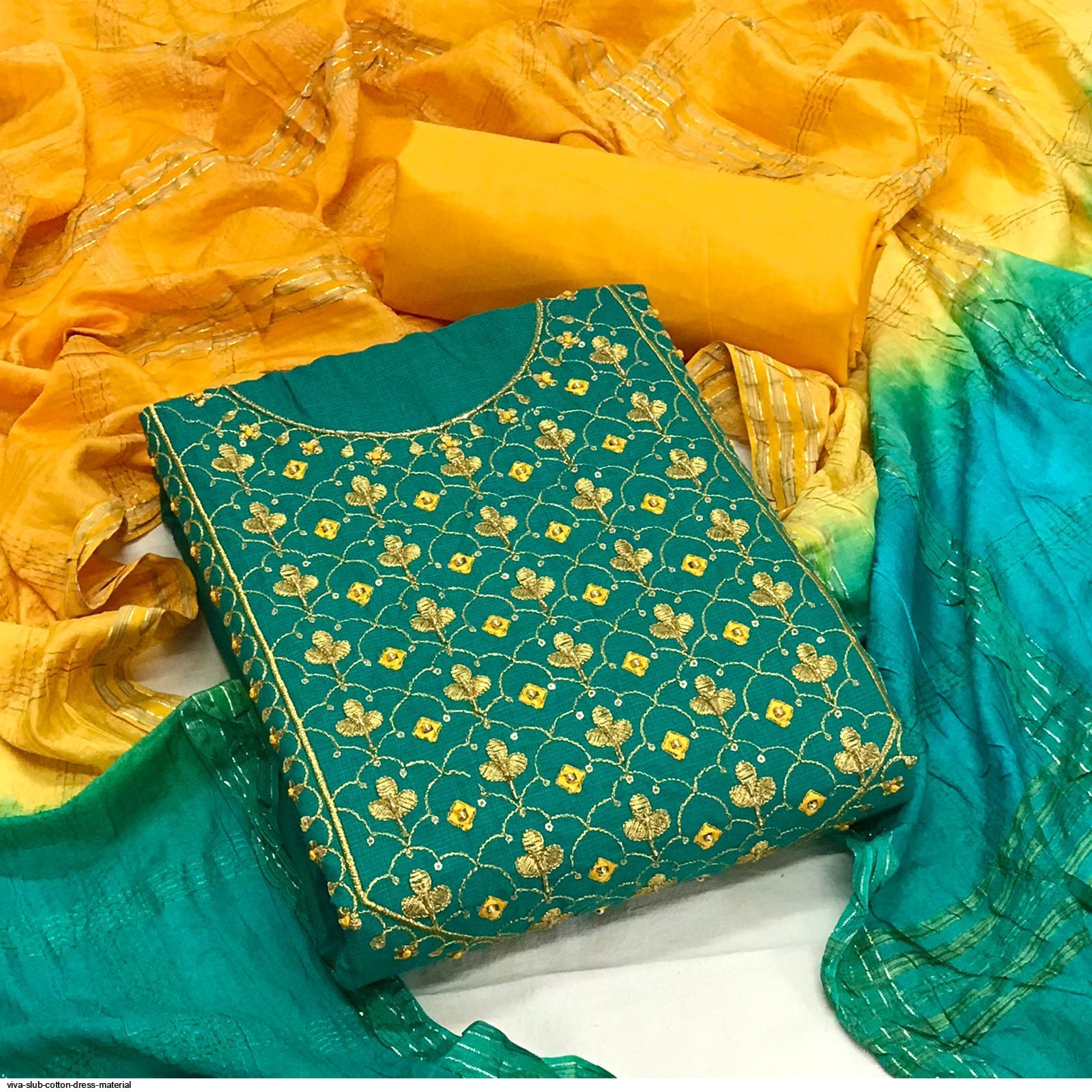 VIVA SLUB COTTON DRESS MATERIAL