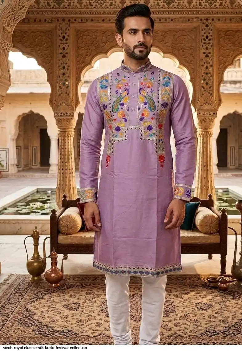 VIVAH ROYAL CLASSIC SILK KURTA FESTIVAL COLLECTION B
