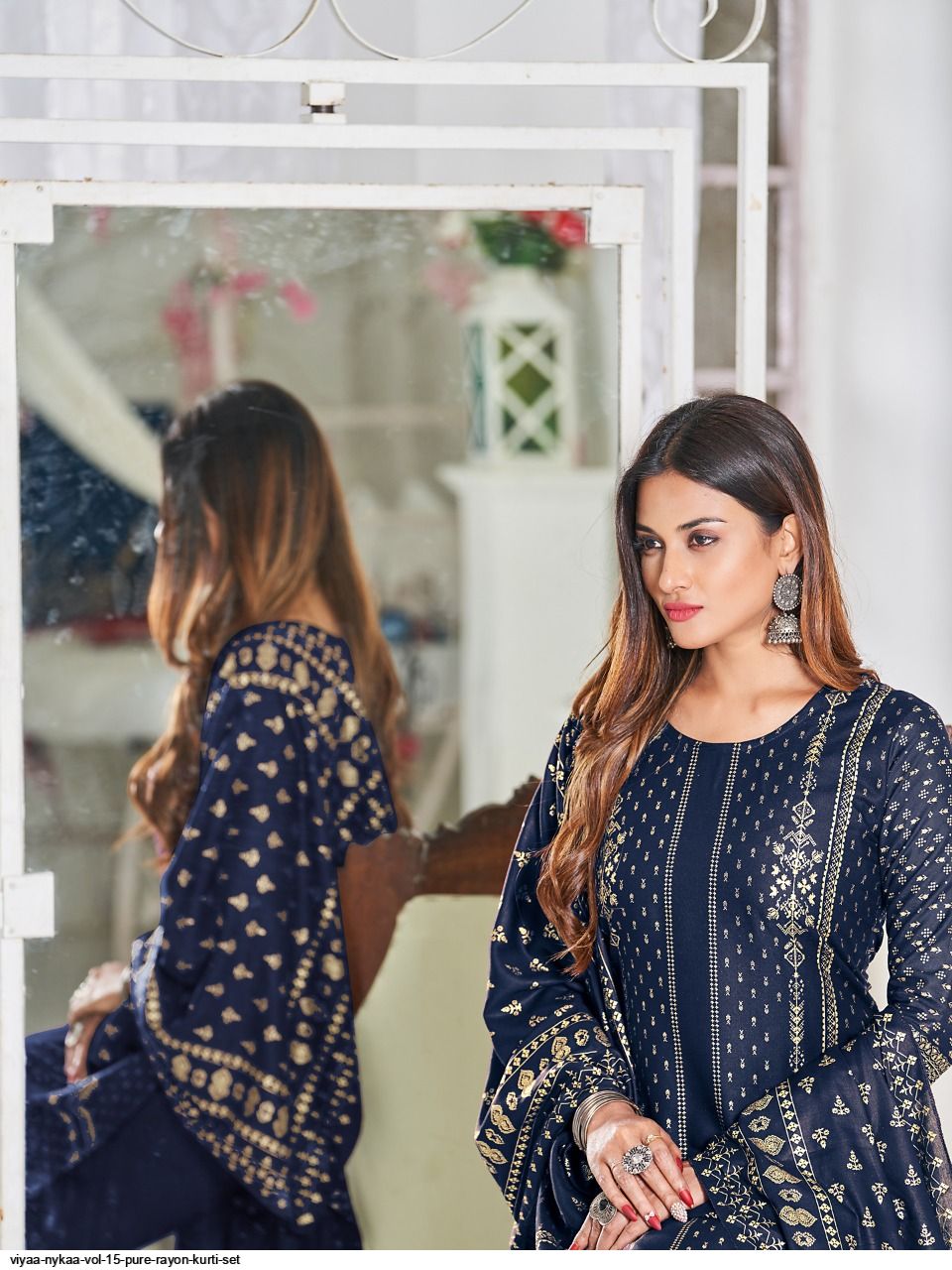 VIYAA NYKAA VOL 15 PURE RAYON KURTI SET