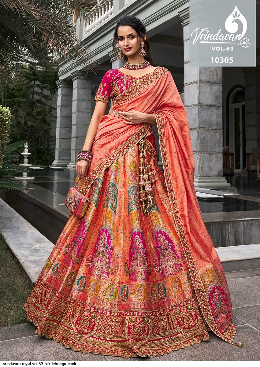 VRINDAVAN ROYAL VOL 53 SILK LEHENGA CHOLI