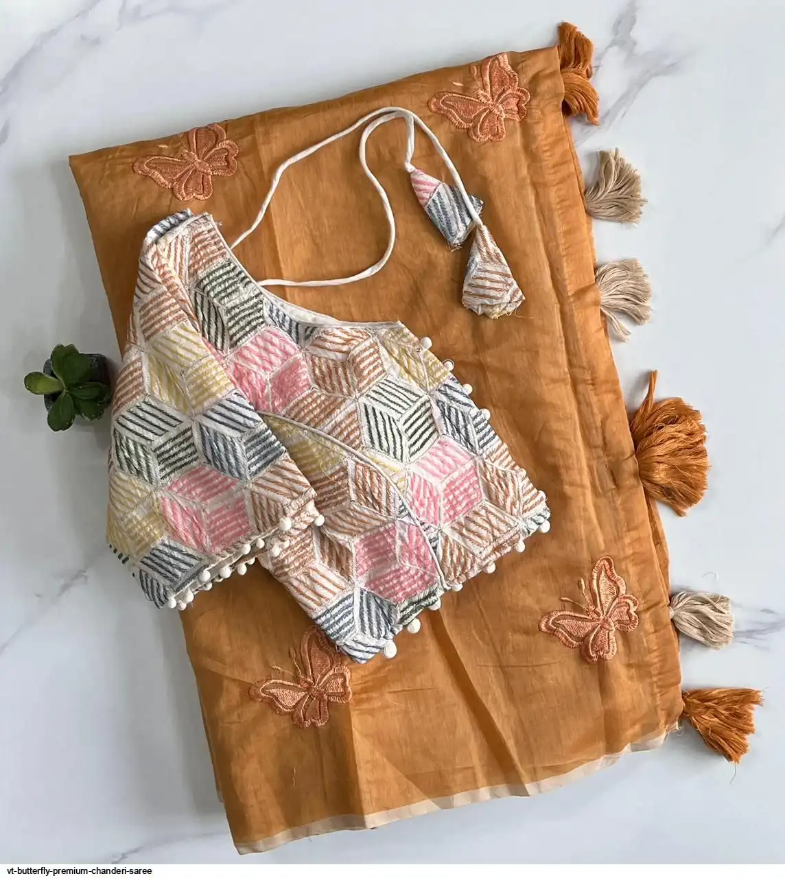 VT BUTTERFLY PREMIUM CHANDERI SAREE D