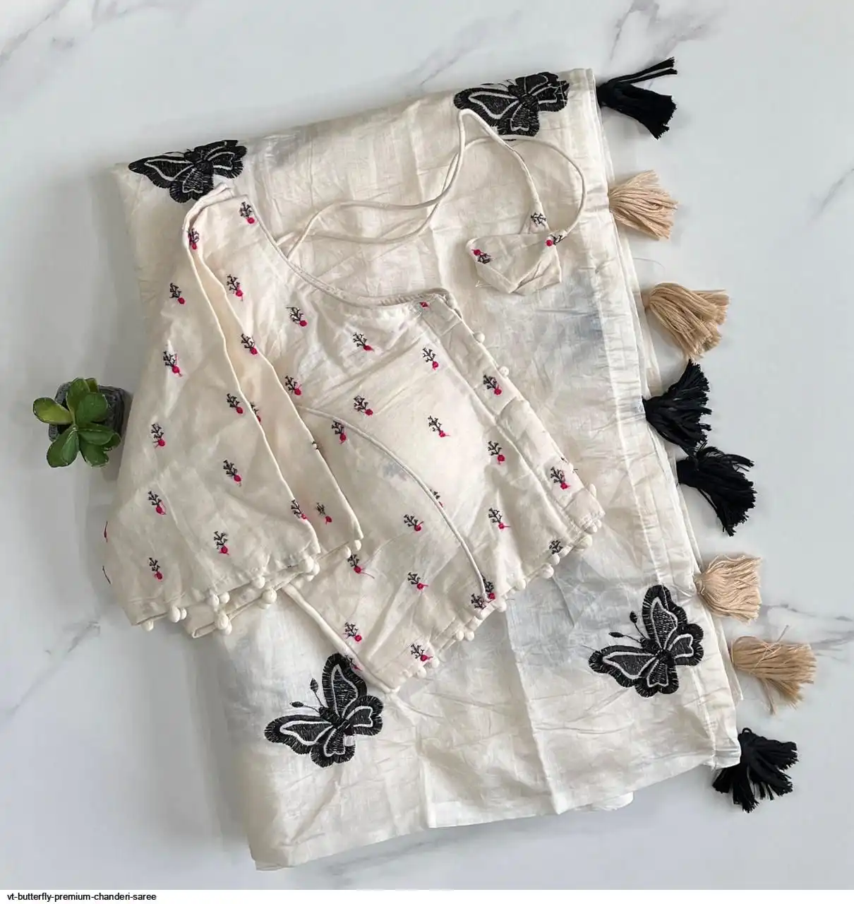 VT BUTTERFLY PREMIUM CHANDERI SAREE E
