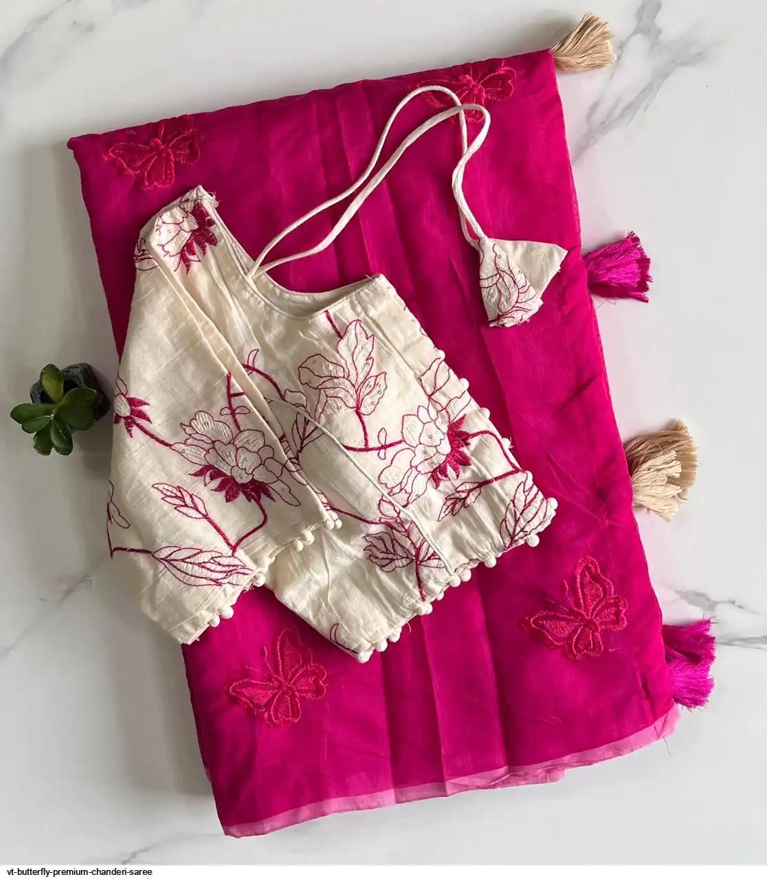 VT BUTTERFLY PREMIUM CHANDERI SAREE C