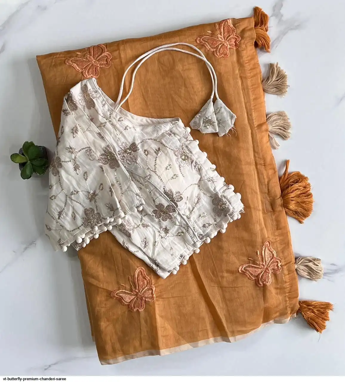 VT BUTTERFLY PREMIUM CHANDERI SAREE F