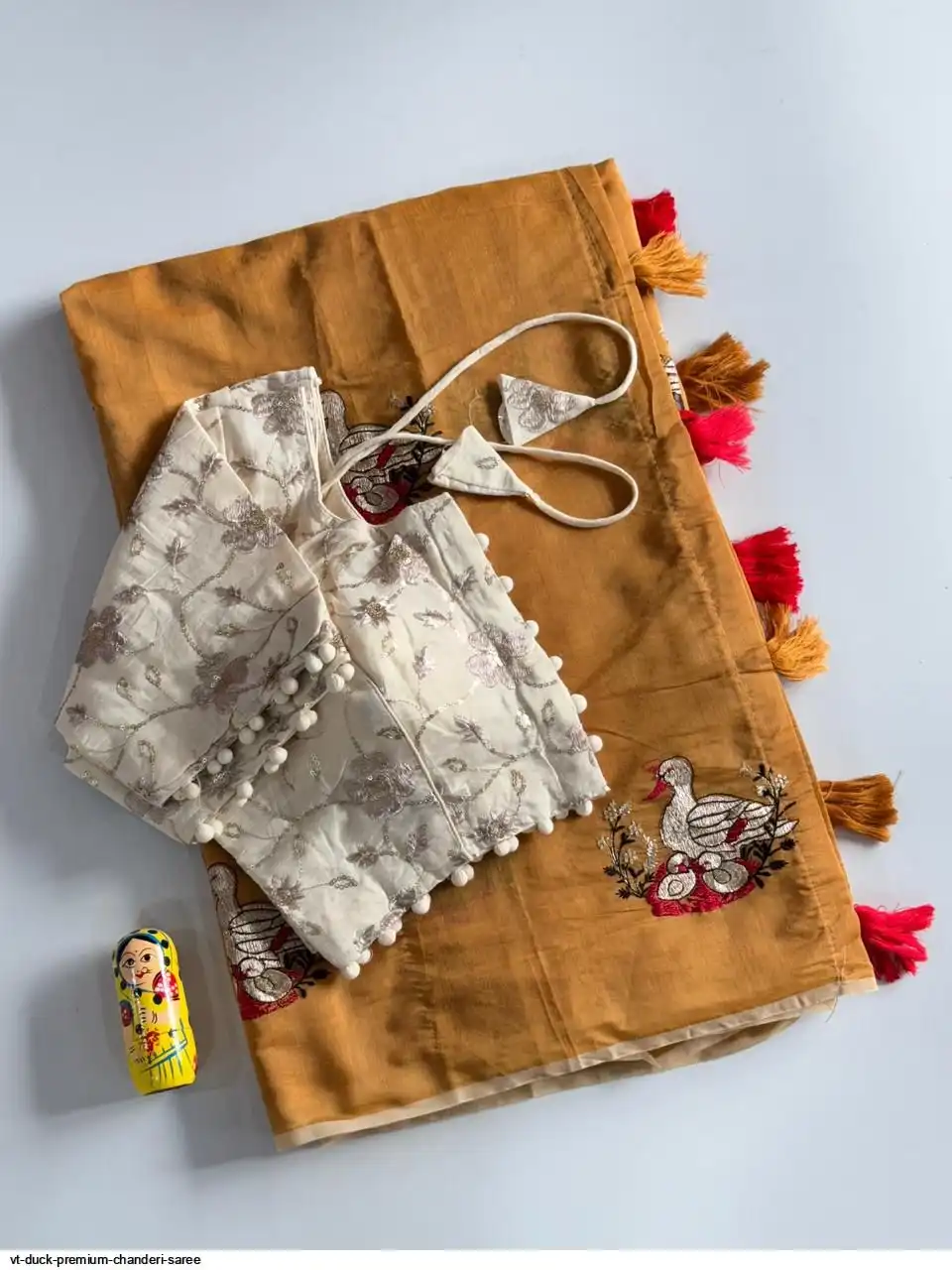 VT DUCK PREMIUM CHANDERI SAREE F