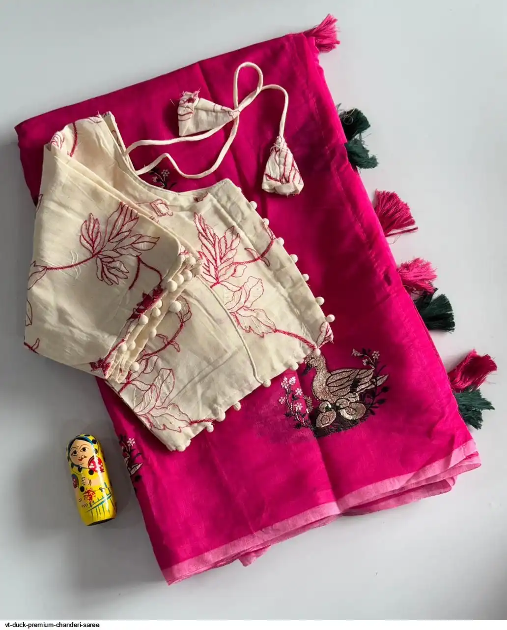 VT DUCK PREMIUM CHANDERI SAREE A