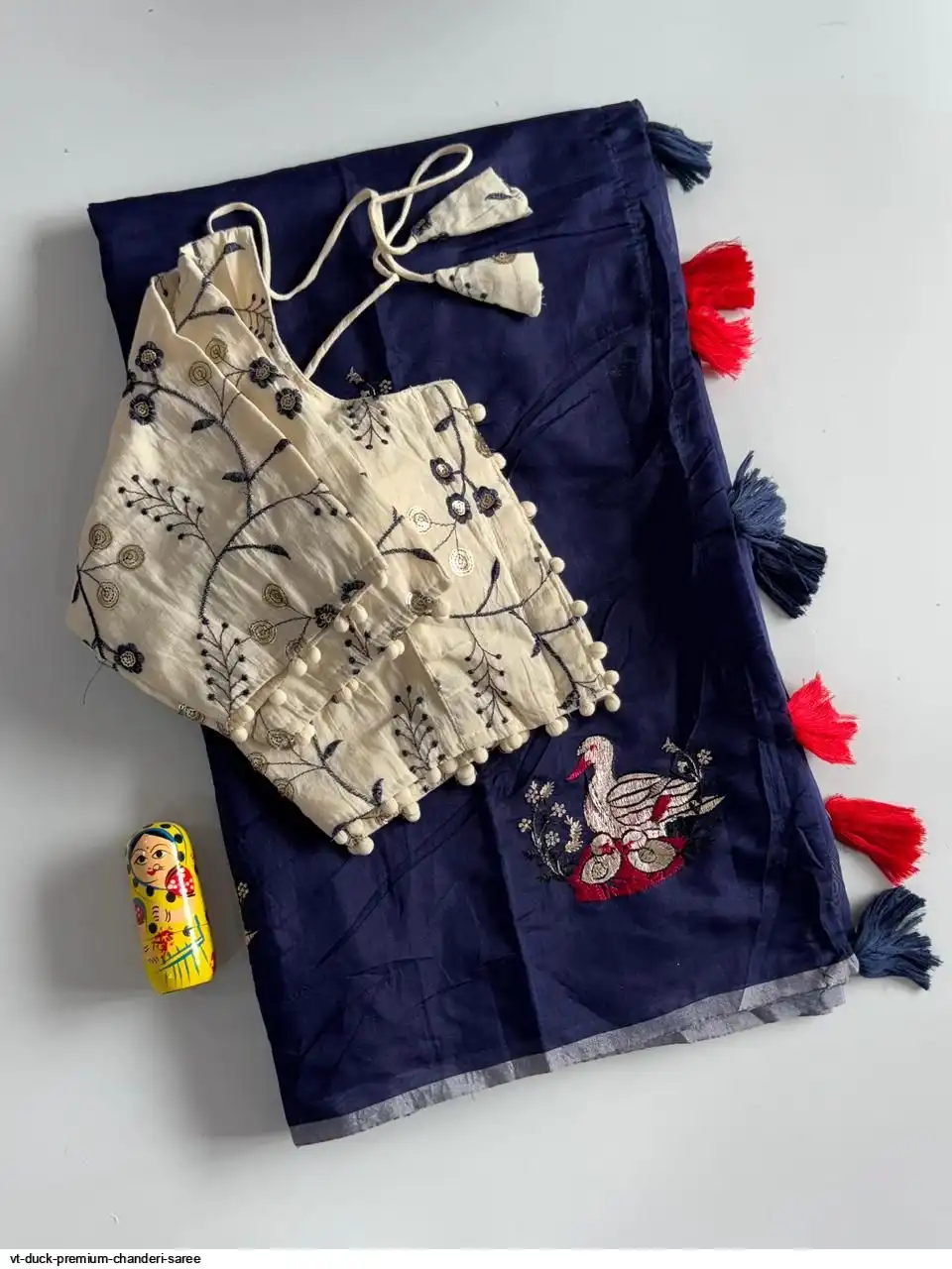 VT DUCK PREMIUM CHANDERI SAREE B