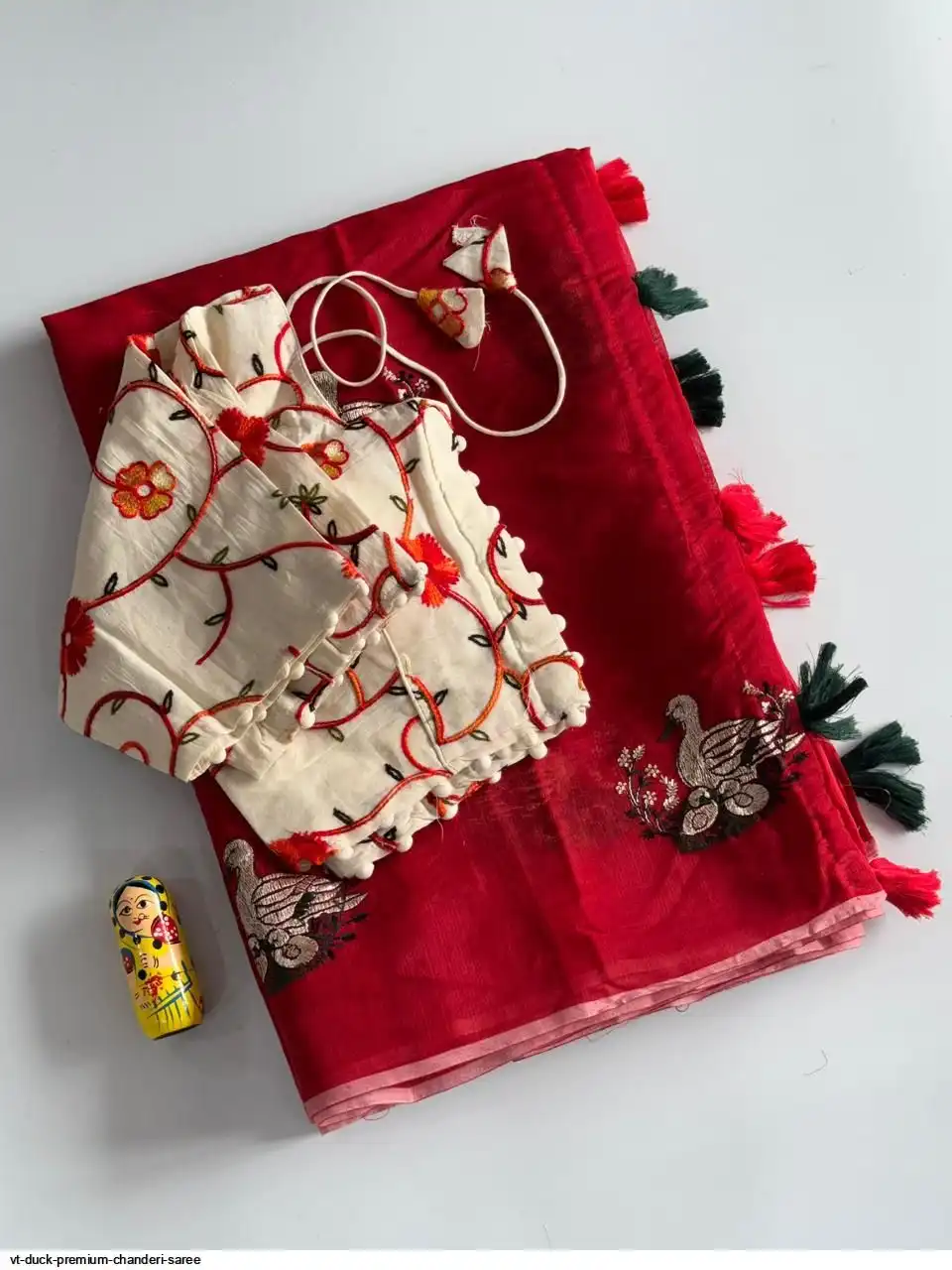VT DUCK PREMIUM CHANDERI SAREE H