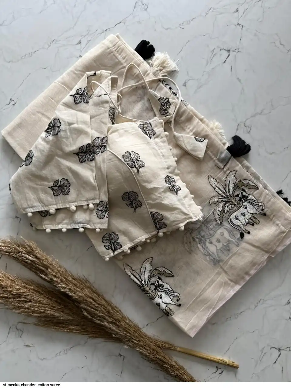 VT MENKA CHANDERI COTTON SAREE B