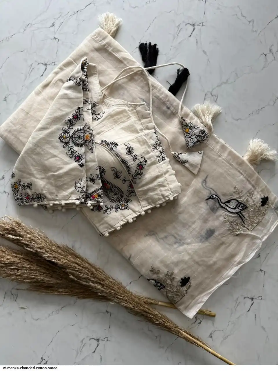 VT MENKA CHANDERI COTTON SAREE C