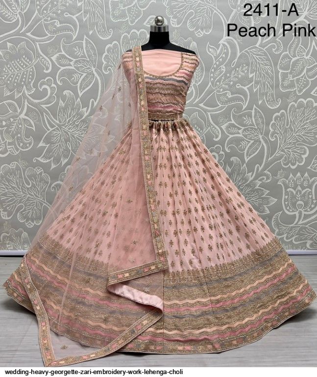 Banarasi Brocade Pastel Lehenga With Pearl White Choli Adorned In Karachi  Work And Pearl-Tikki - Aara Couture