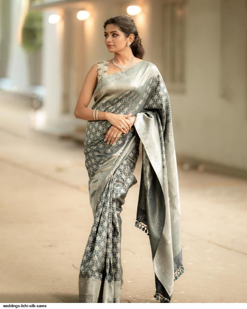 WEDDINGS LICHI SILK SAREE