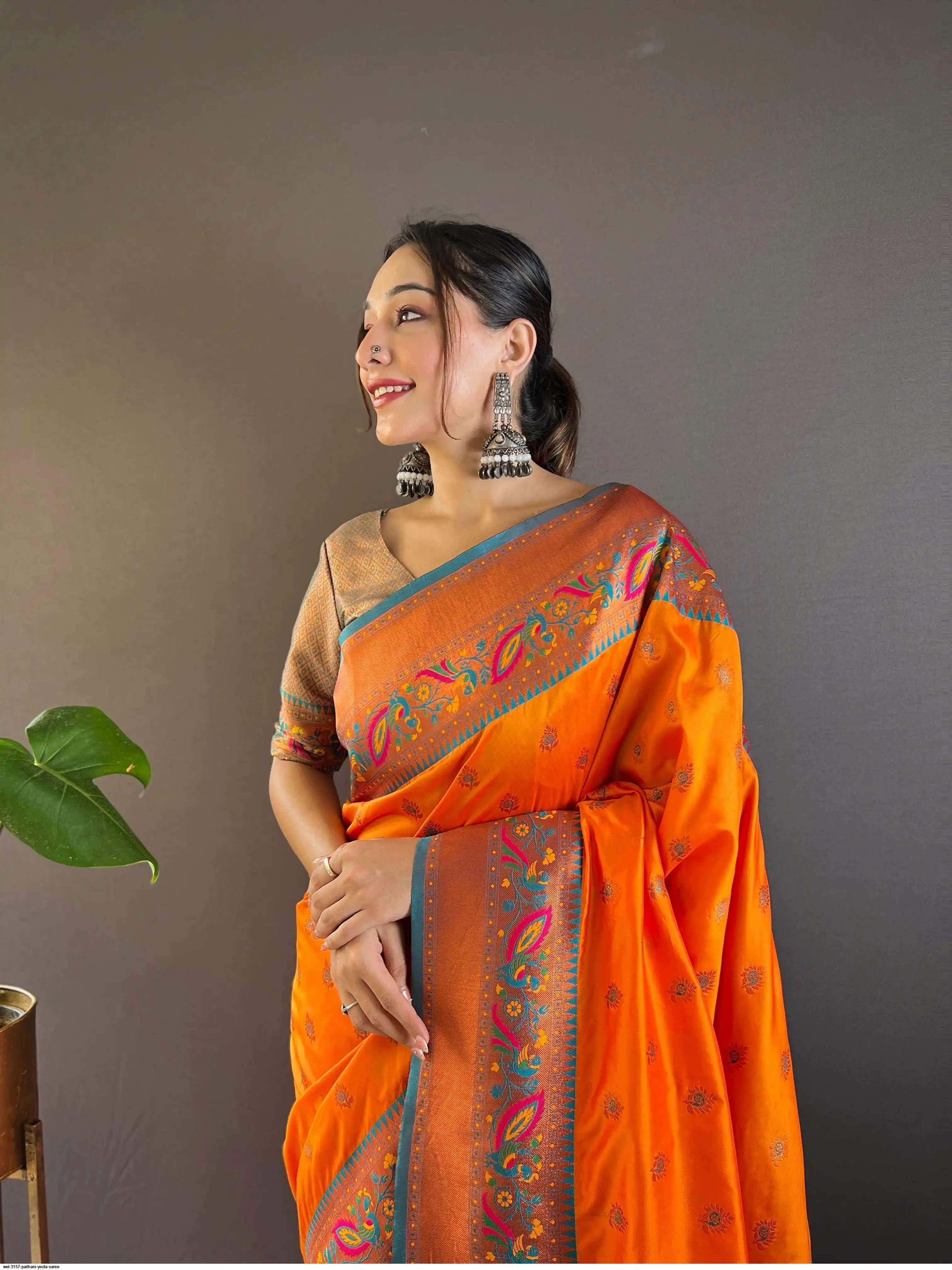 WEL 3157 PAITHANI YEOLA SAREE 3