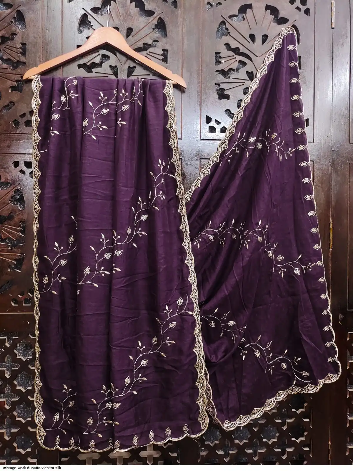 WINTAGE WORK DUPATTA VICHITRA SILK 2