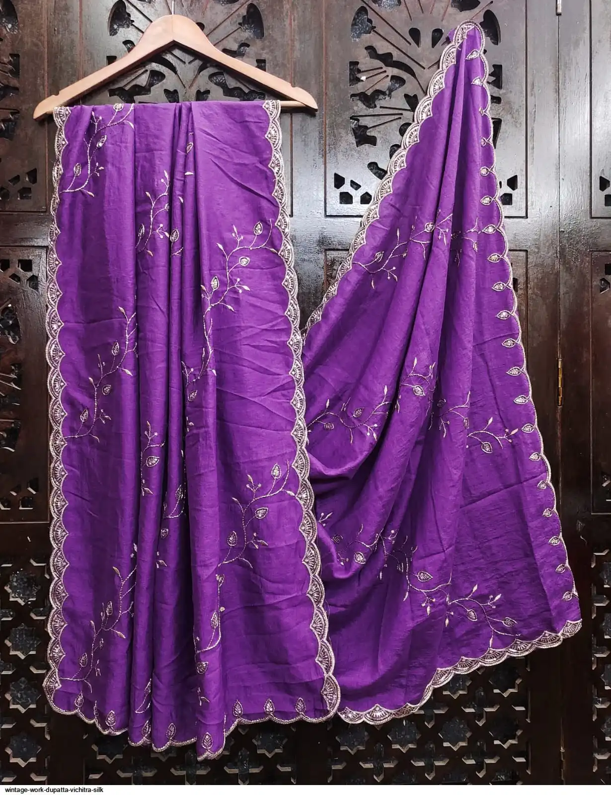 WINTAGE WORK DUPATTA VICHITRA SILK 5