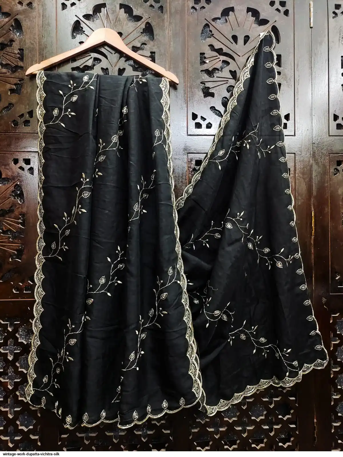 WINTAGE WORK DUPATTA VICHITRA SILK 6