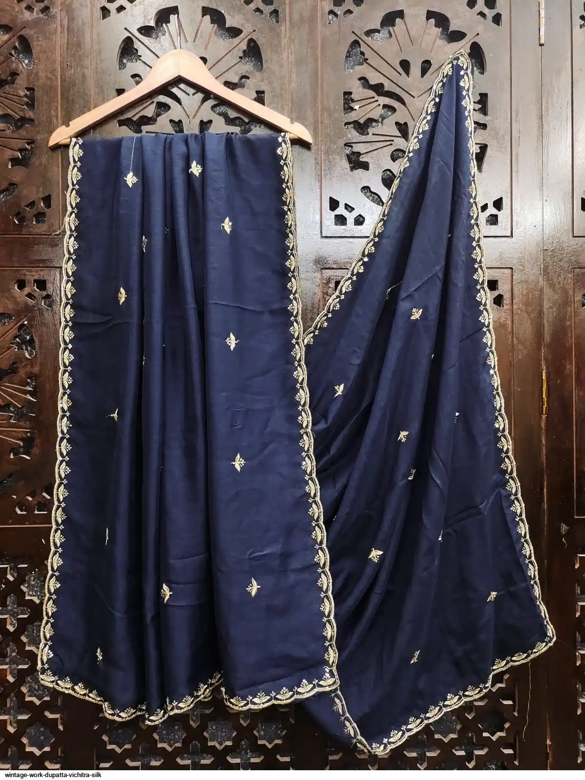 WINTAGE WORK DUPATTA VICHITRA SILK 8