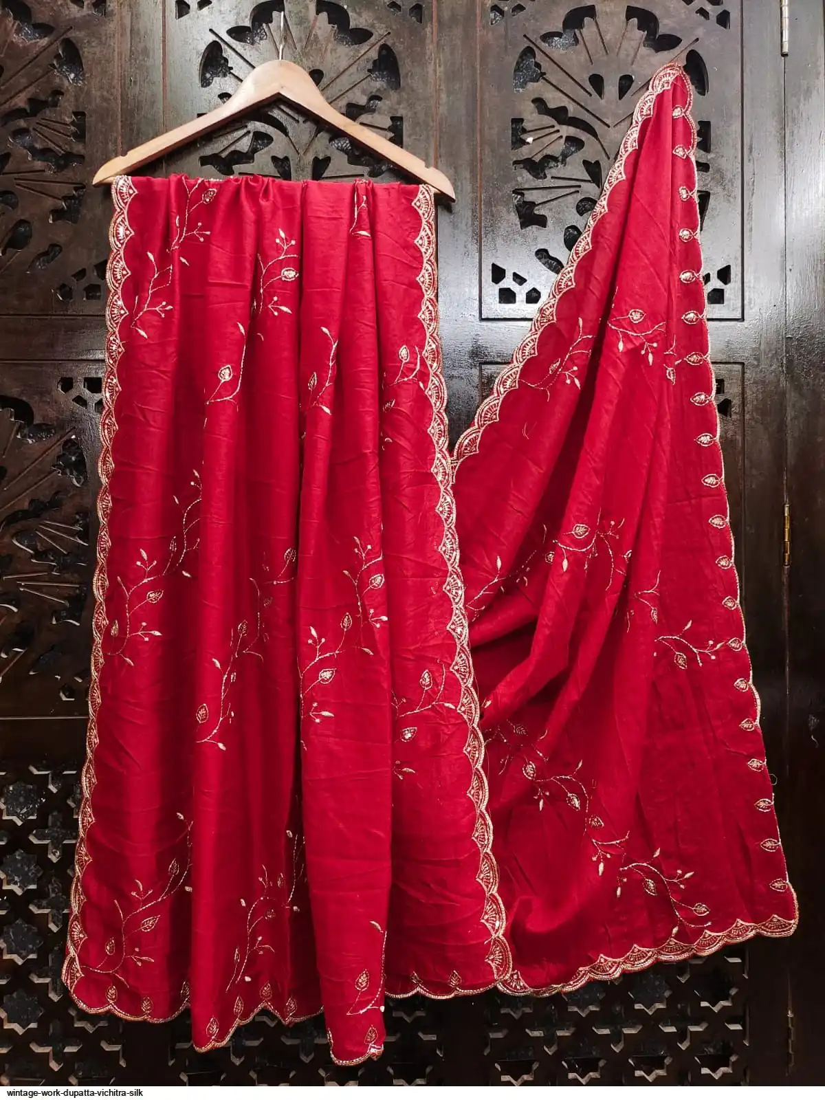 WINTAGE WORK DUPATTA VICHITRA SILK 9