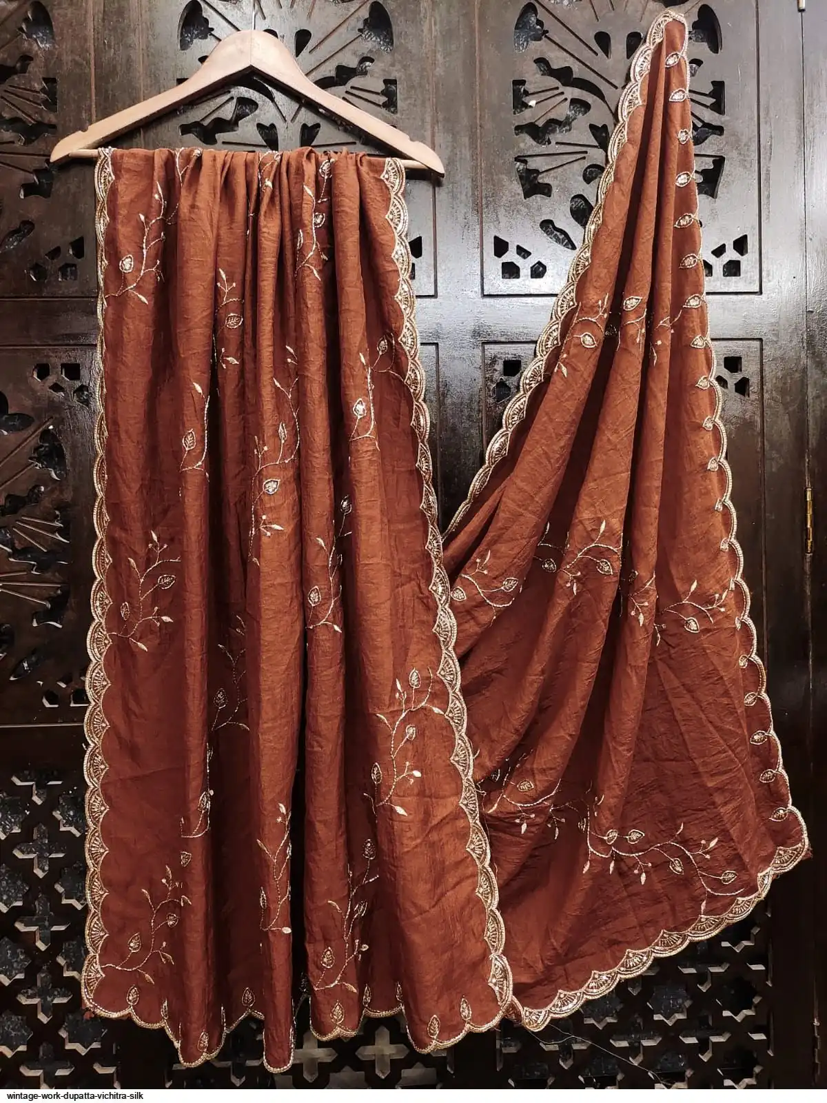 WINTAGE WORK DUPATTA VICHITRA SILK 10