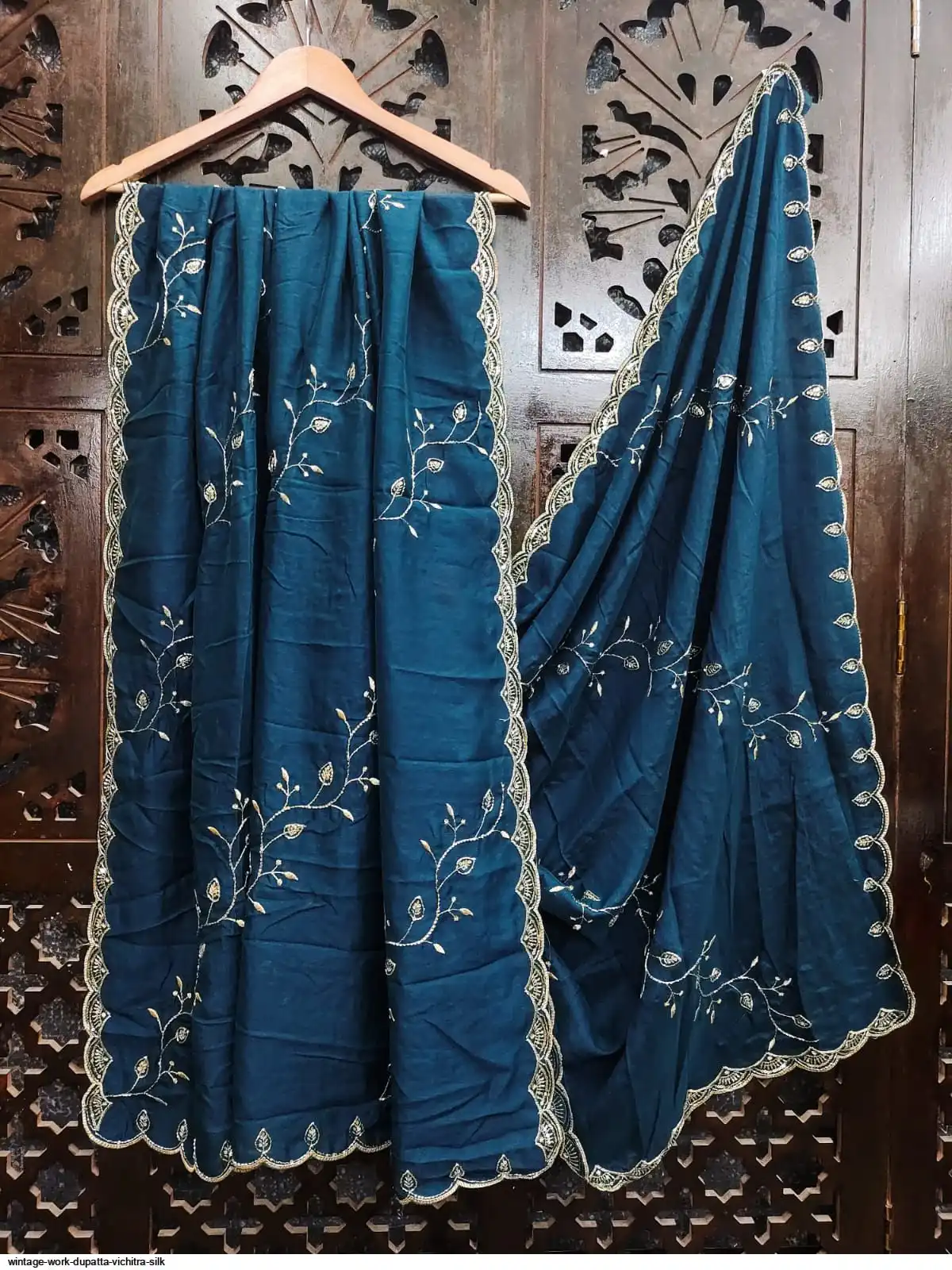 WINTAGE WORK DUPATTA VICHITRA SILK 12