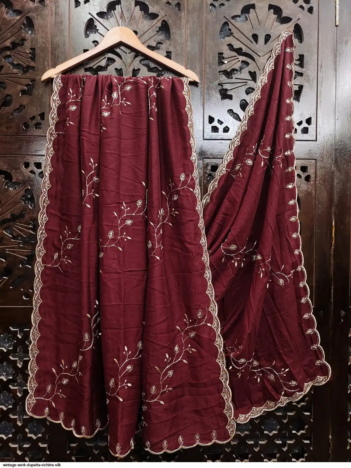 WINTAGE WORK DUPATTA VICHITRA SILK 13