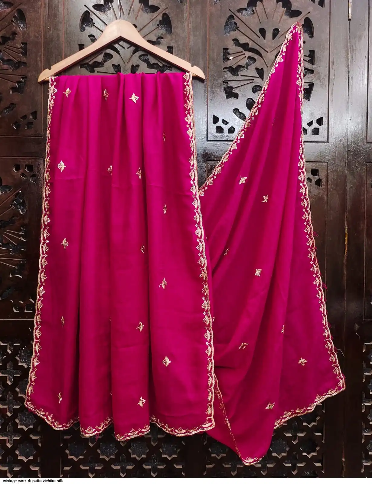 WINTAGE WORK DUPATTA VICHITRA SILK 15